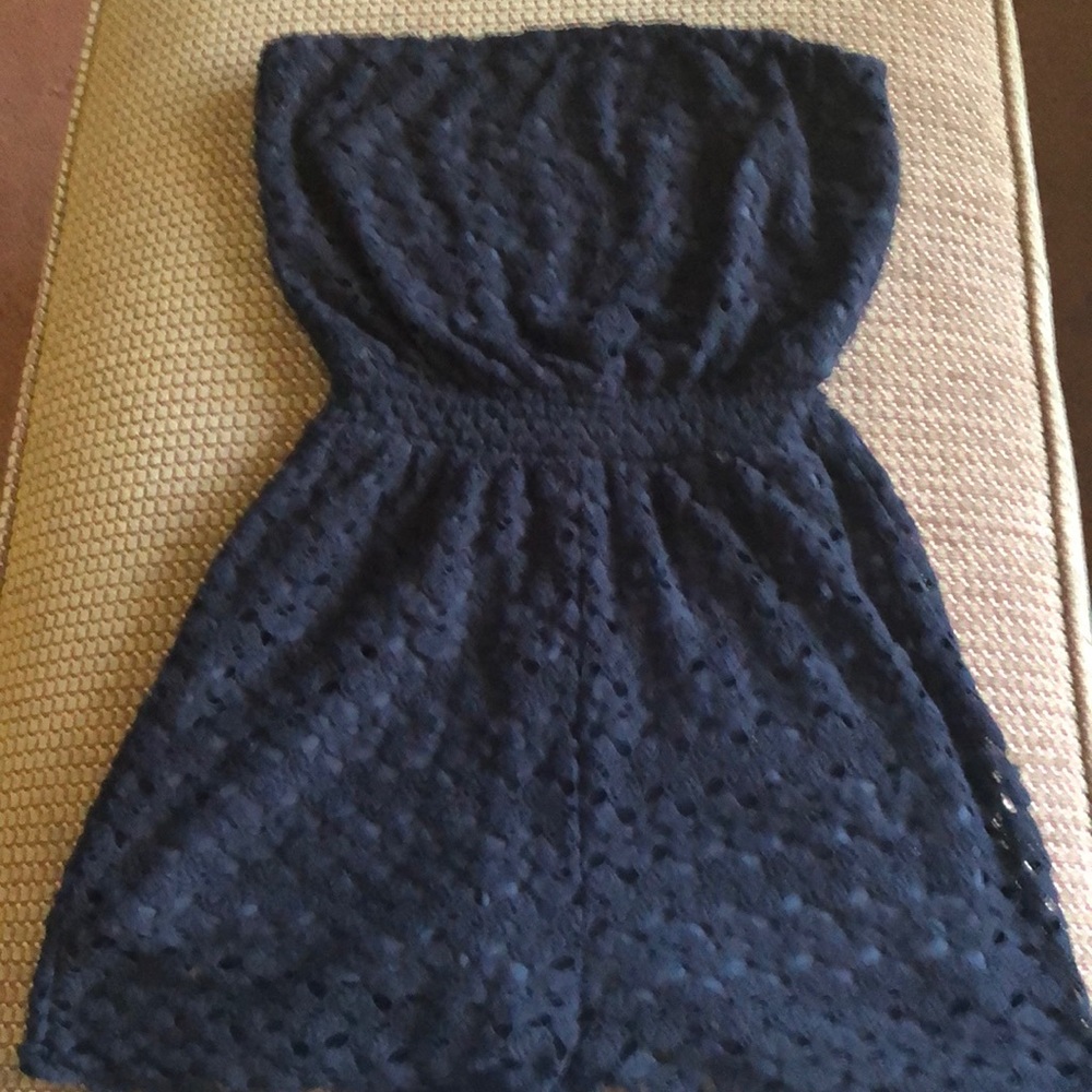 Rewind Crochet Romper EUC